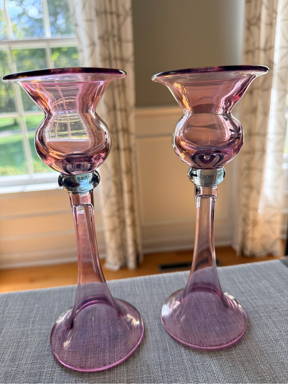 Vintage, Mid Century Modern Krosno Candlestick Holders from Poland